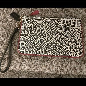 Coach Mickey Mouse Wristlet
